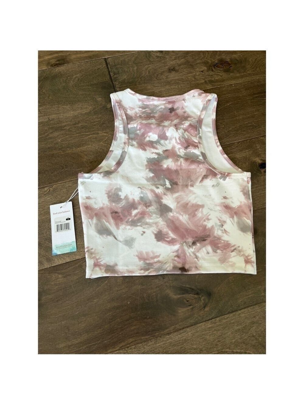 Balance Collection Crop Tank Woodrose Acrylic Mix Size Small - Picture 5 of 5